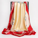 Silk Square Scarf – 90x90 Satin Wrap