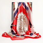 Silk Square Scarf – 90x90 Satin Wrap