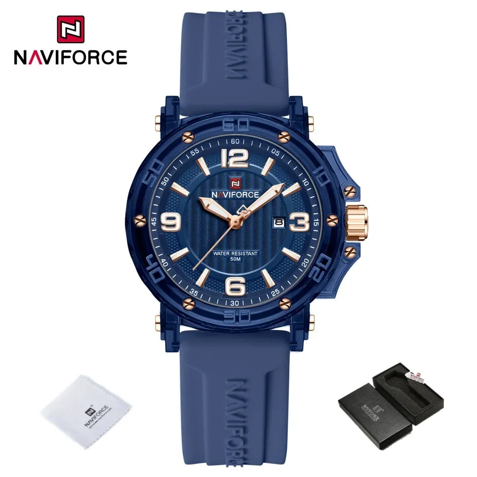 ساعة كوارتز نسائية - ساعة يد بقرص مضيء وسوار سيليكون مقاوم للماء