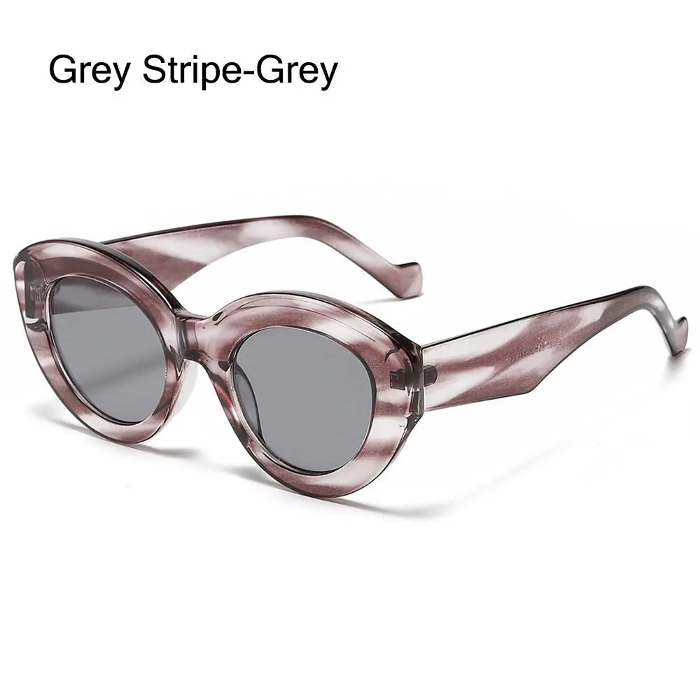 Oversized Sunglasses Women – Retro Thick Frame Cat Eye UV400 Protection Eyewear