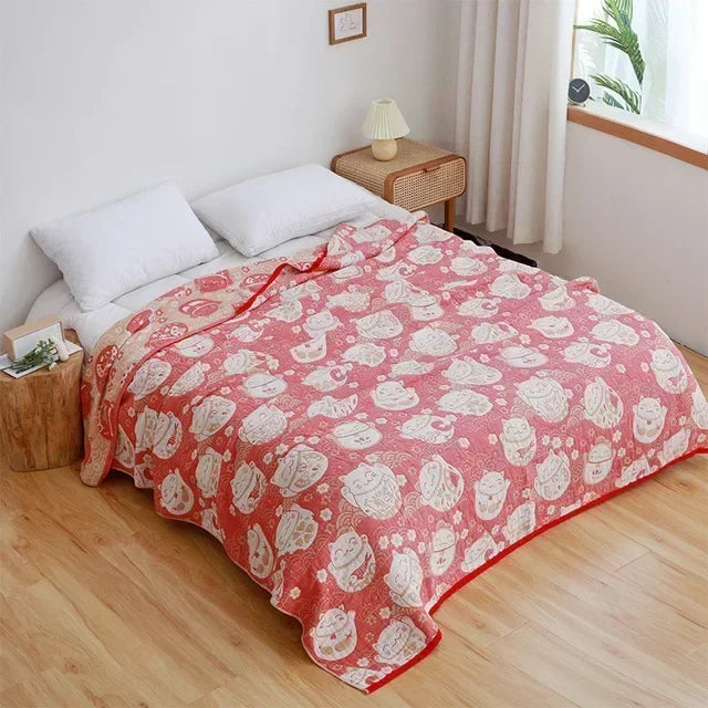 Nordic Throw Blankets Cotton Gauze Bedroom Leisure Bedspread On The Bed Boho Decor Sofa Blanket Sheet Double Cooling Quilt Thin