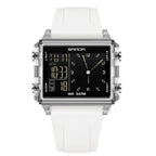 SANDA Luxury Brand Digital Watch for Men Women Square Dial Sport Waterproof Watches Man LED Pointer Display Relogios Masculino by Adornity