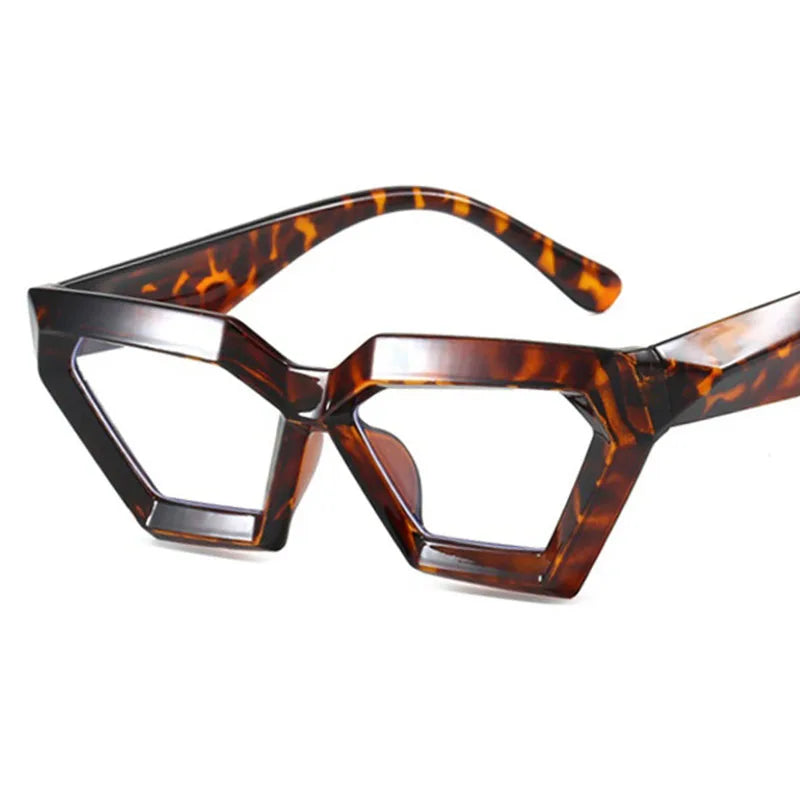 Anti Blue Light Glasses - Thick Diamond Small Frame | Fashion Optical Frames