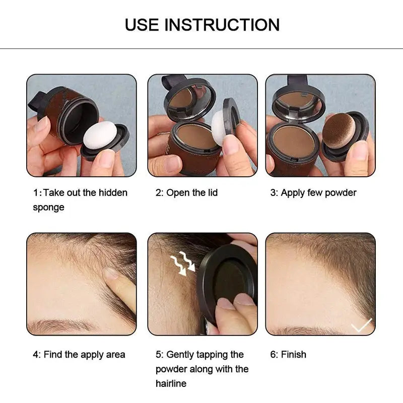 14 Color Hair Line Powder Black Root Up Natural Instant Waterproof Hairline Shadow Concealer Coverage Paint Repair Fill In Hair by Adornity