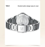 Classic Stainless Steel Watch – Quartz Luminous