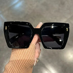 Chic Square Frame Sunglasses – Gradient Lenses UV400 by Adornity