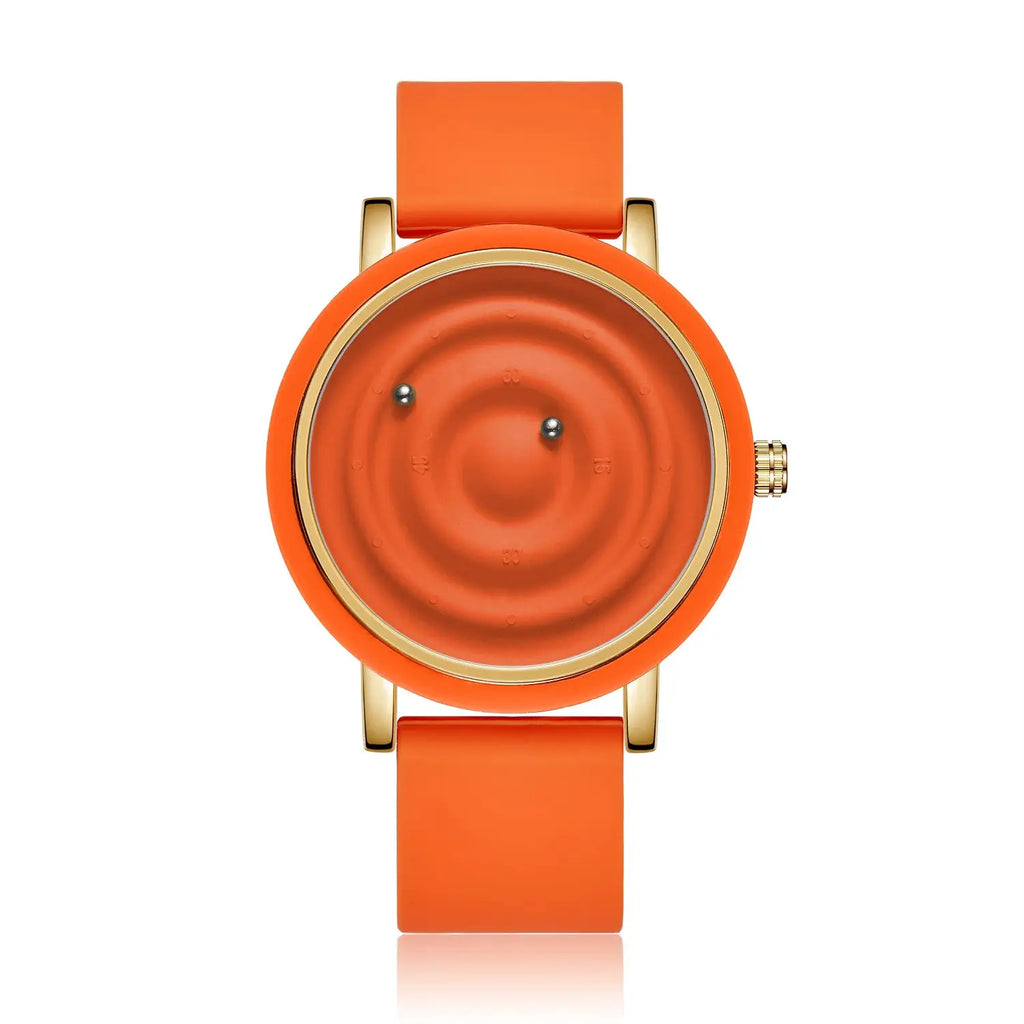 Personalized fashionable floating magnetic pointer free ball bearing creative simple waterproof quartz watch student women men by Adornity