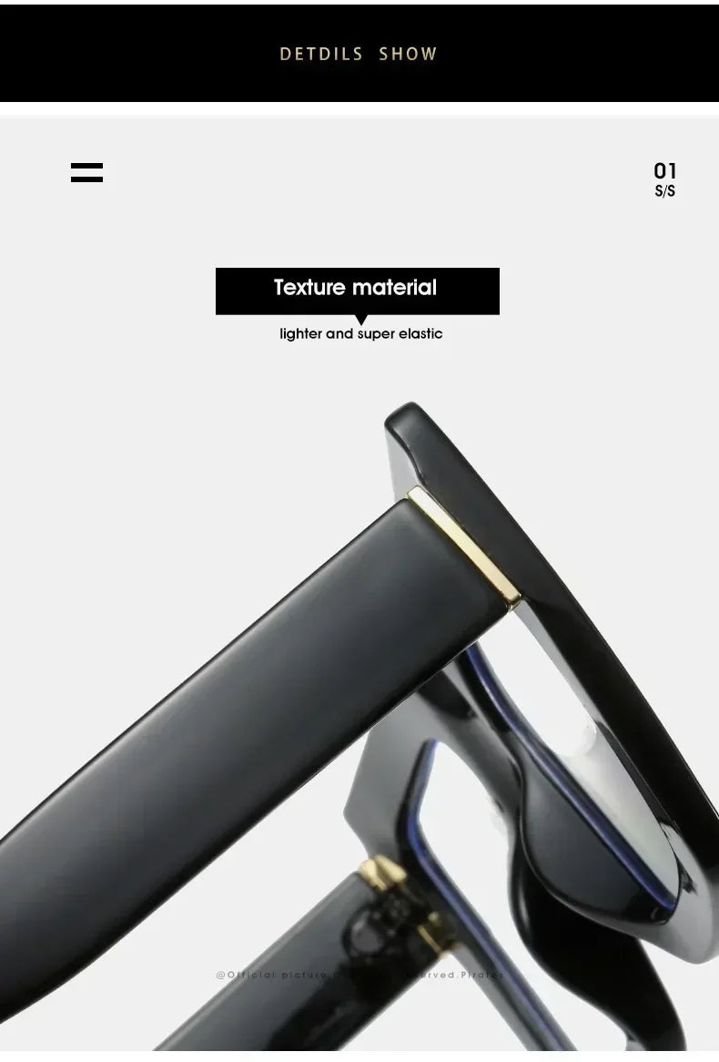 Women's Reading Glasses | Geometric Retro Square Frames With Transparent Lenses