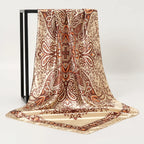 Silk Square Scarf – 90x90 Satin Wrap