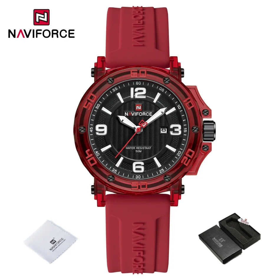 ساعة كوارتز نسائية - ساعة يد بقرص مضيء وسوار سيليكون مقاوم للماء