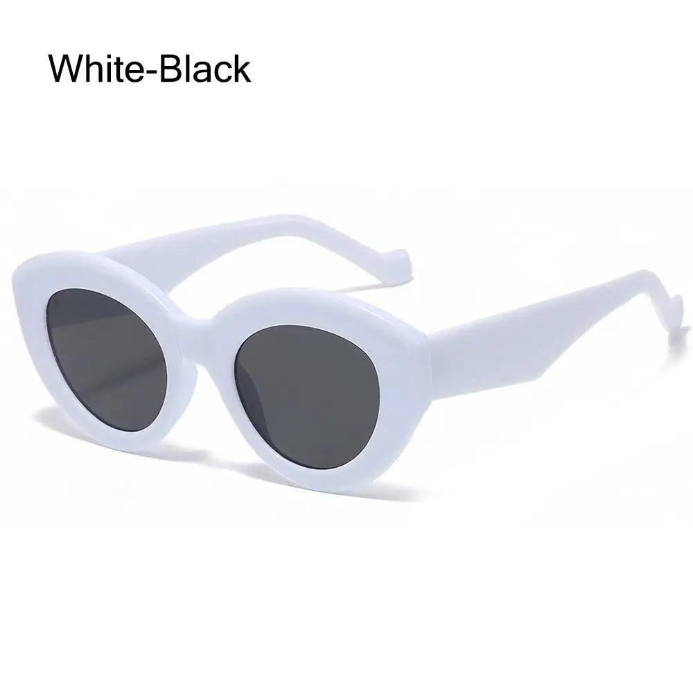 Oversized Sunglasses Women – Retro Thick Frame Cat Eye UV400 Protection Eyewear