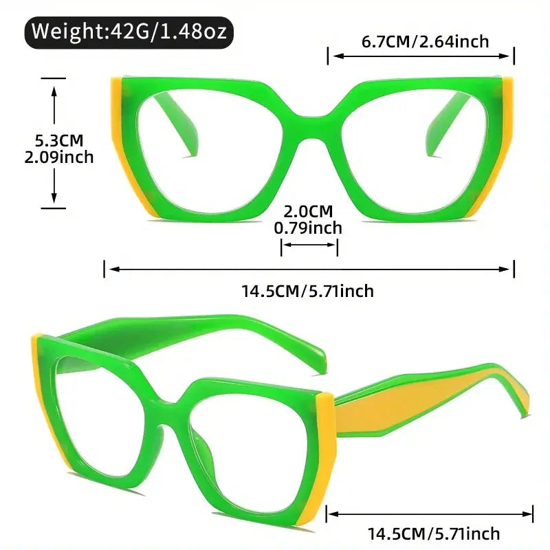 Adornity Cat Eye Reading Glasses Acetate Collection Blue Light Blocking Frame Limited Edition