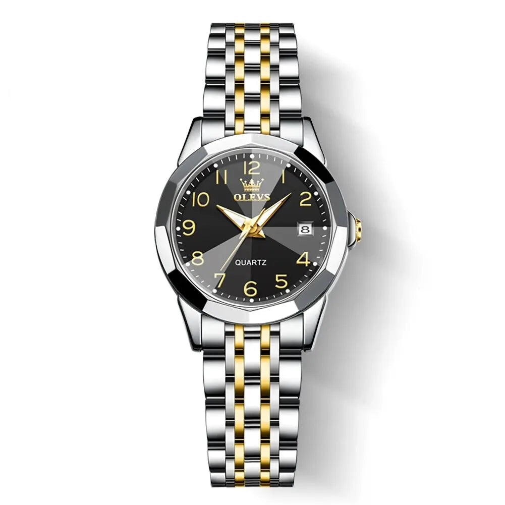 Stainless Steel Watch – Digital Dial Calendar by Adornity