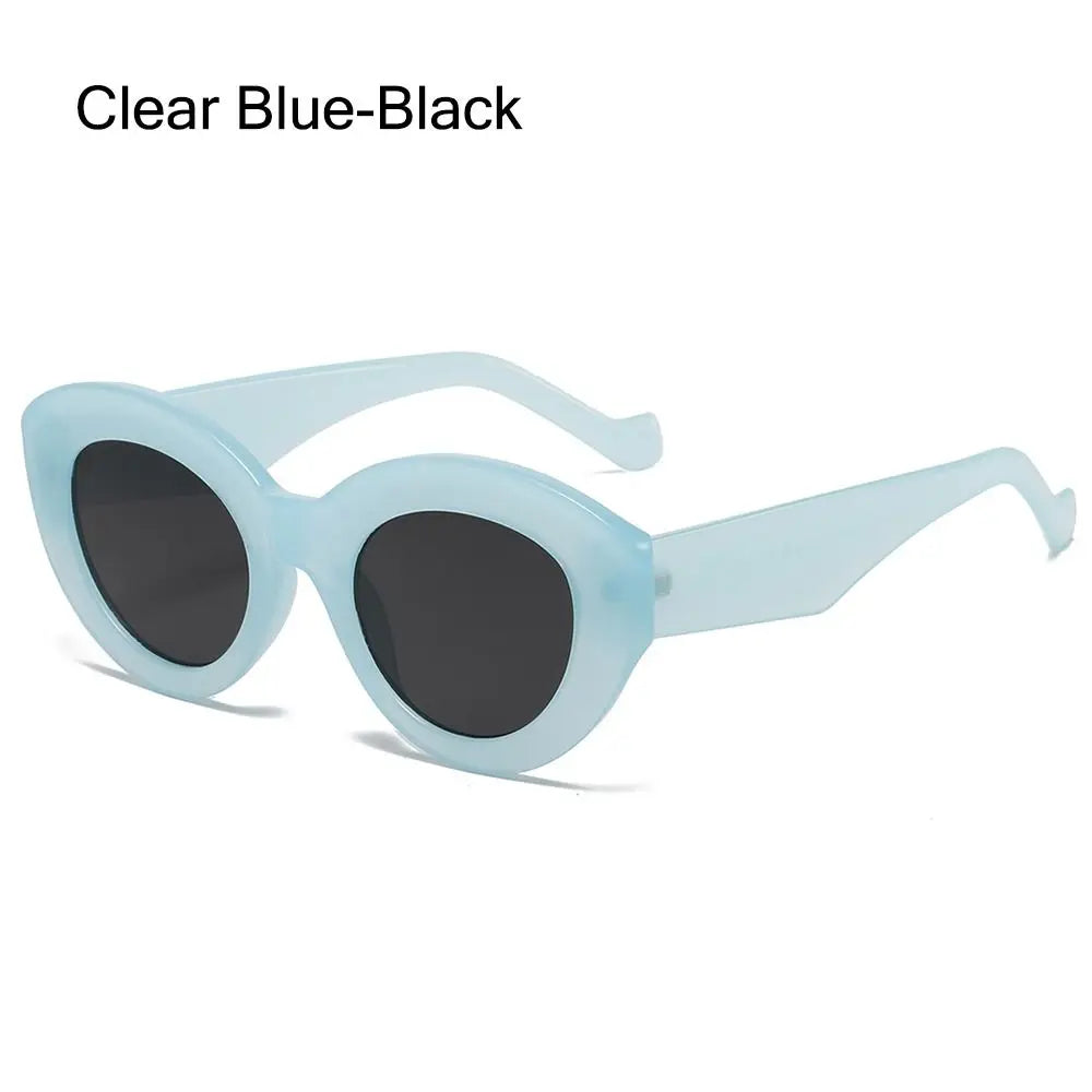 Oversized Sunglasses Women – Retro Thick Frame Cat Eye UV400 Protection Eyewear