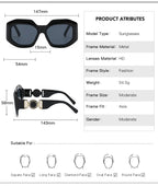 Oversized Rectangle Sunglasses – UV400 Protection