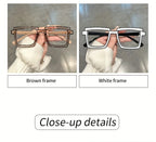 Anime Cosplay Glasses - Square Frame Clear Lens Candy Color Eyewear For Men & Women