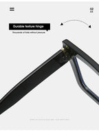 Women's Reading Glasses | Geometric Retro Square Frames With Transparent Lenses