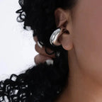 2026 Punk Gothic Silver Color Skeleton Spike Ear Clip for Women Men Hip Hop Metal Thorn Without Piercing Ear Cuff Jewelry Gift by Adornity