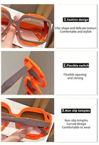 Geometric Square Sunglasses – Color Block UV400 by Adornity