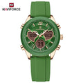 Women Silicone Wristwatch - Dual Display Heart Shape Luxury Analog Digital Watch