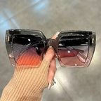 Chic Square Frame Sunglasses – Gradient Lenses UV400 by Adornity