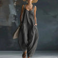 Women's Jumpsuits and Rompers 2026 Spring Sexy Square Collar Backless Chic Playsuit Summer Sleeveless Wide Leg Trousers Overalls by Adornity