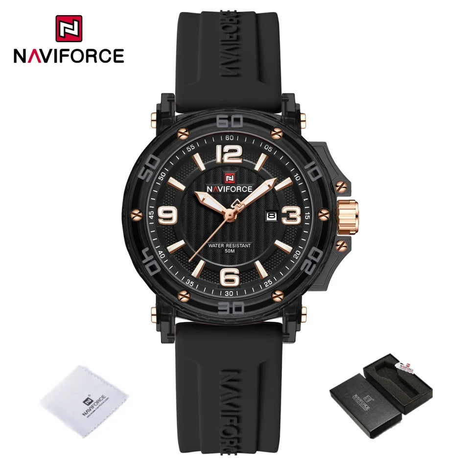 ساعة كوارتز نسائية - ساعة يد بقرص مضيء وسوار سيليكون مقاوم للماء