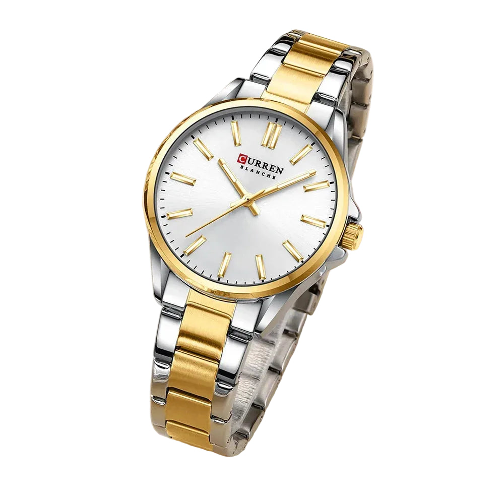 Women Stainless Steel Watch - Elegant Casual Fashion Quartz Wristwatch With Luminous Dial