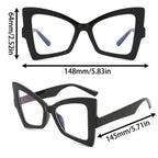 Oversized Cat-Eye Sunglasses – Contrast Frame by Adornity