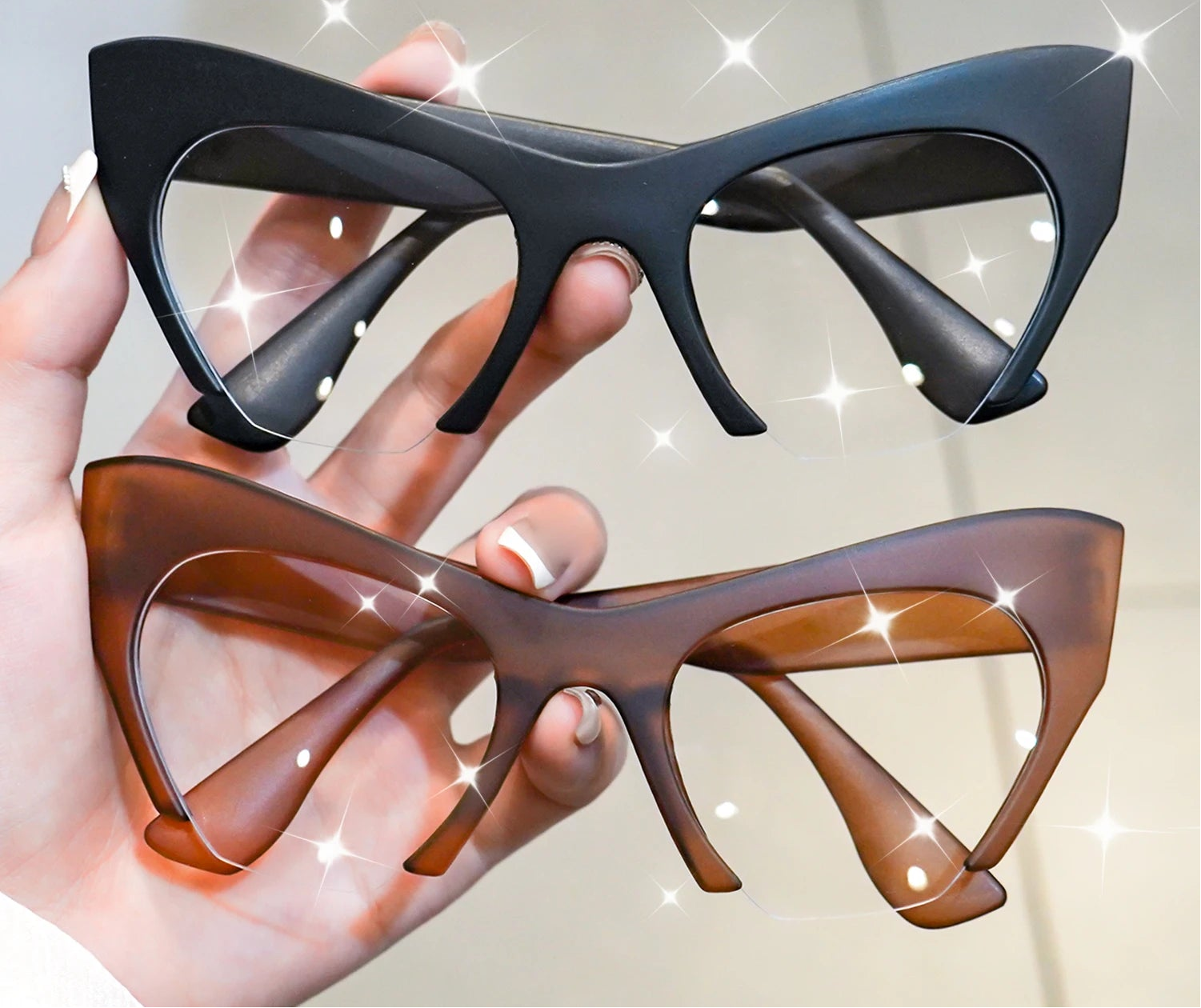 Cat Eye Reading Glasses – Large Frame Retro Spectacles for Men & Women