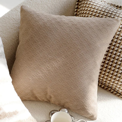 Luxury Brown Retro Throw Pillow Cover