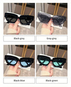 Glam Cat Eye Sunglasses – Thick Frame Gradient UV400 by Adornity