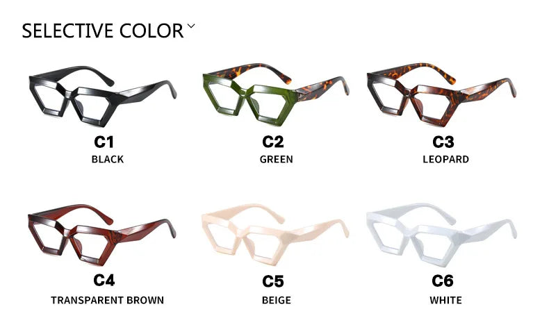 Anti Blue Light Glasses - Thick Diamond Small Frame | Fashion Optical Frames