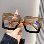 Geometric Square Reading Glasses – Retro Frame by Adornity