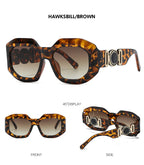 Oversized Rectangle Sunglasses – UV400 Protection