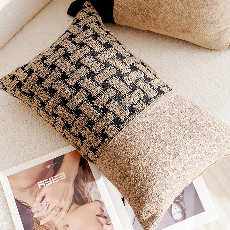 Nordic Modern Stamping Waist Cushion Cover Pillowcase 30X50/45X45CM