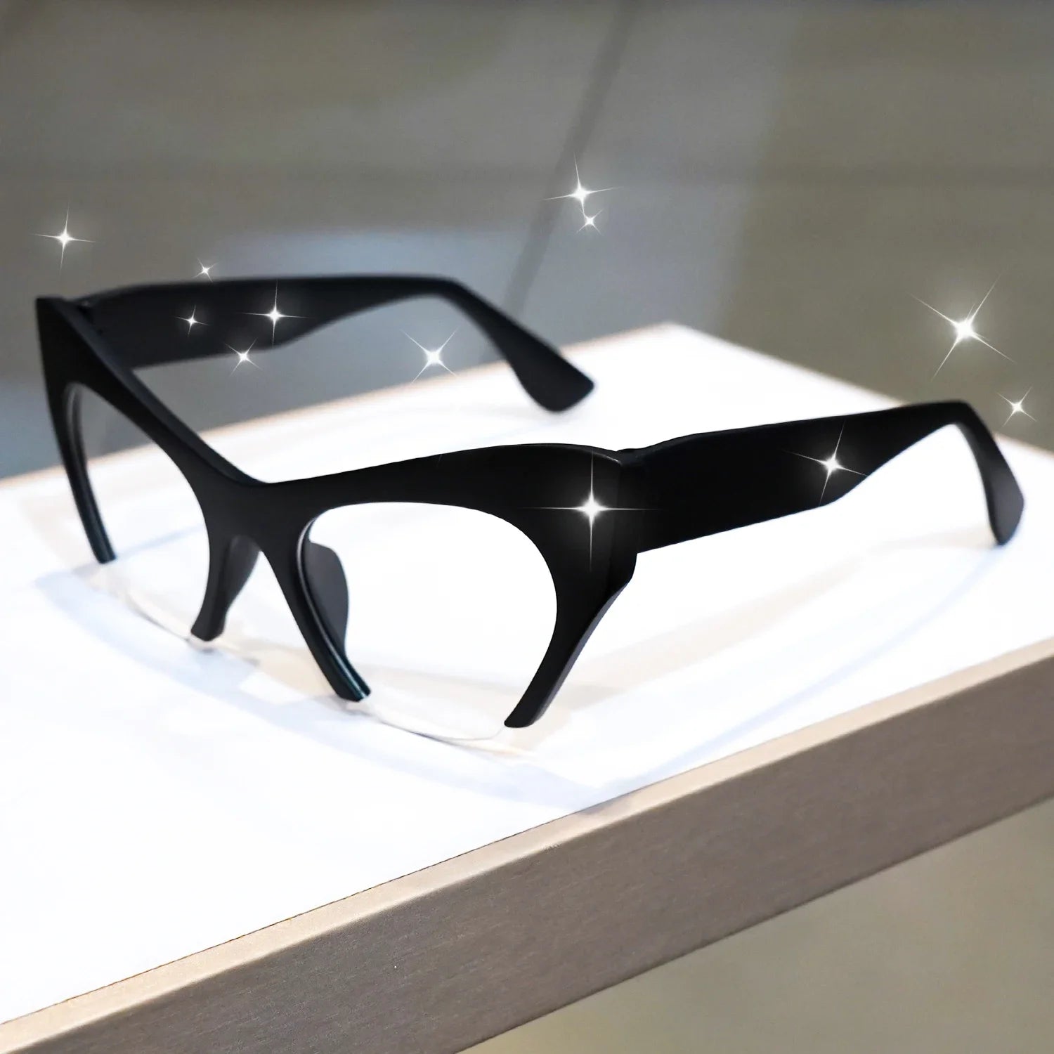 Cat Eye Reading Glasses – Large Frame Retro Spectacles for Men & Women