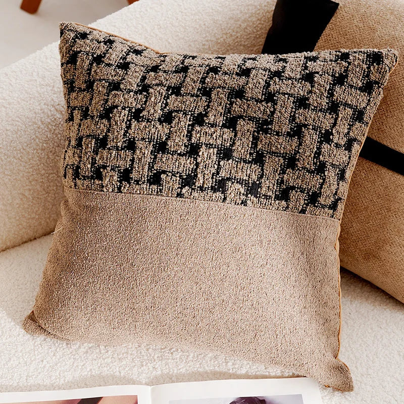 Nordic Modern Stamping Waist Cushion Cover Pillowcase 30X50/45X45CM