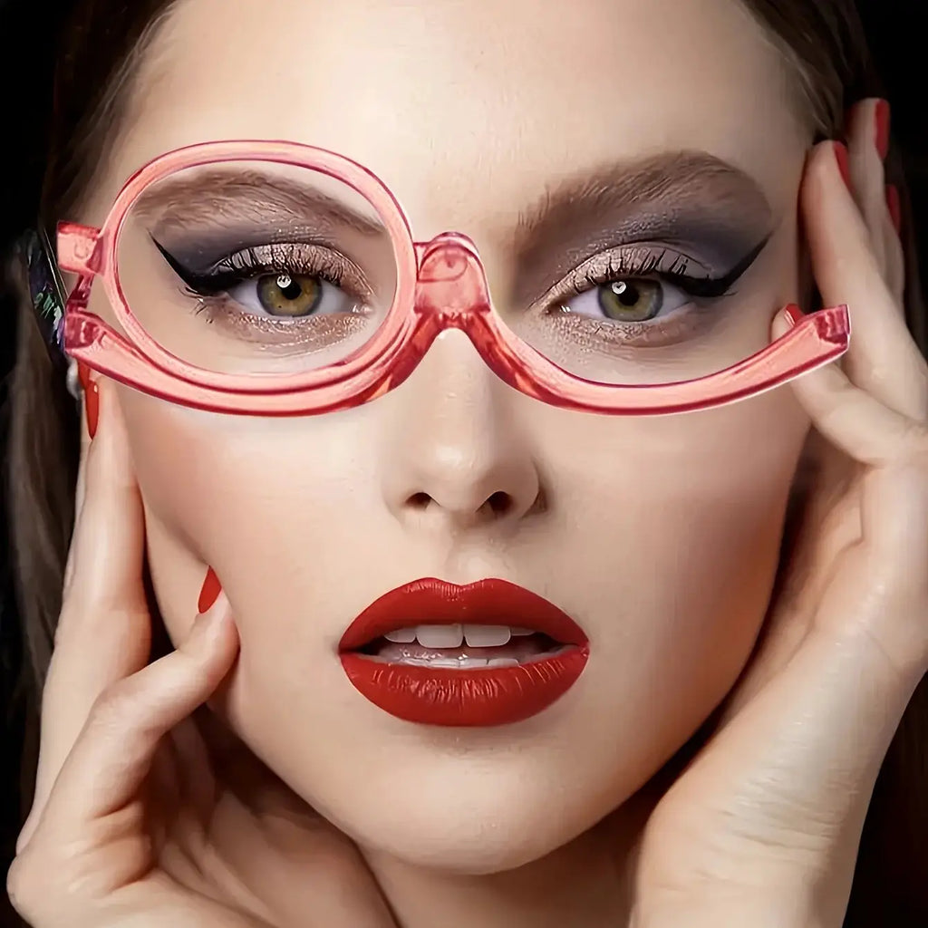 Magnifying Makeup Reading Glasses Rotating Lens Cosmetic Make Up Presbyopic Eye Glasses Readers +1.0 To +4.0 by Adornity