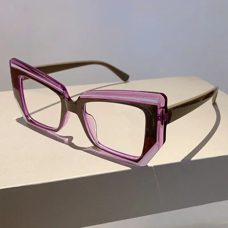 Blue Light Glasses - Women's Vintage Prescription Cat Eye Eyewear With TR90 Frame