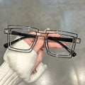 Anime Cosplay Glasses - Square Frame Clear Lens Candy Color Eyewear For Men & Women