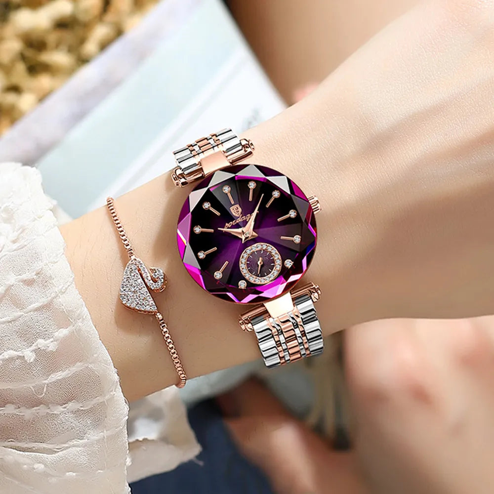 Luxury Water Resistance Women's Stainless Steel Wristwatch