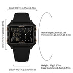 SANDA Luxury Brand Digital Watch for Men Women Square Dial Sport Waterproof Watches Man LED Pointer Display Relogios Masculino by Adornity