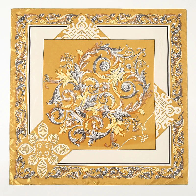 Silk Square Scarf - Lightweight Satin Hijab Wrap & Fashion Neckerchief