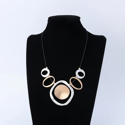 Modern Minimalist Statement Geometric Necklace