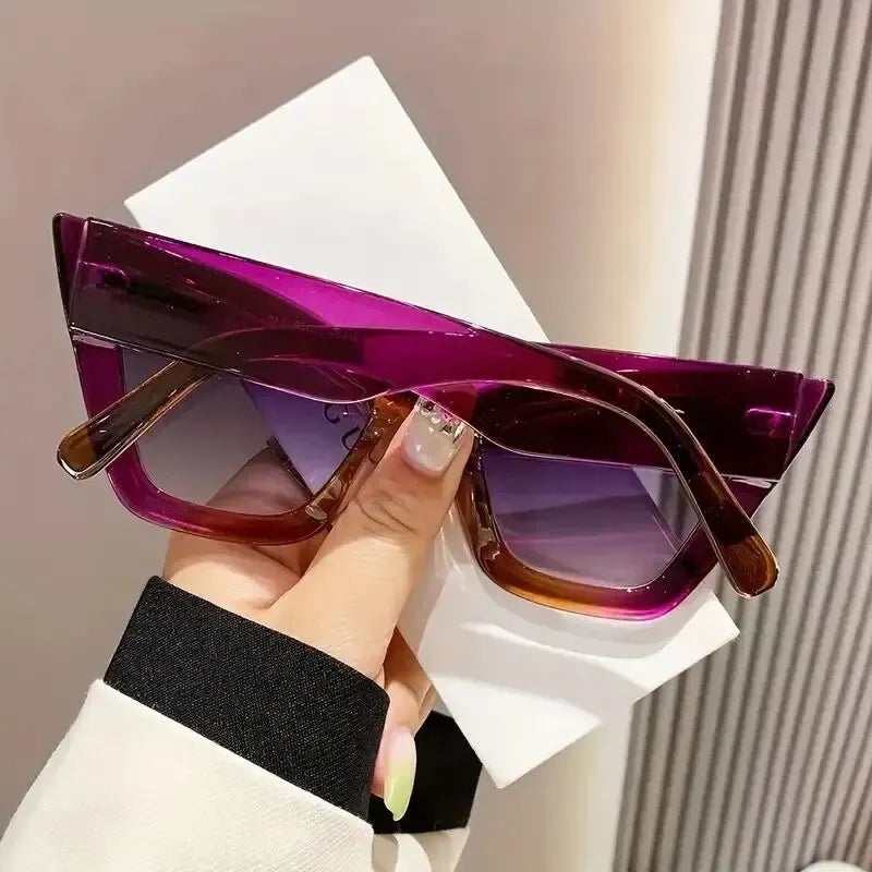 Oversized Cat Eye Sunglasses – Vintage Frame Glasses With UV400 Protection