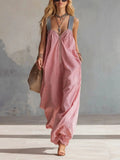 New 2026 Women's Spring Summer Striped Overalls in Stock with Zipper and Pleated Ankle Design Casual and Comfortable Jumpsuit by Adornity