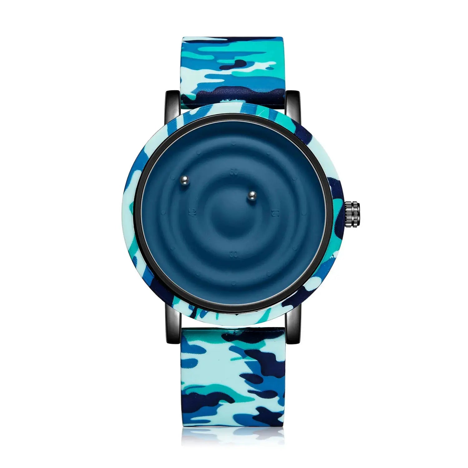 Personalized fashionable floating magnetic pointer free ball bearing creative simple waterproof quartz watch student women men by Adornity