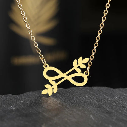 Elegant Stainless Steel Infinity Necklace