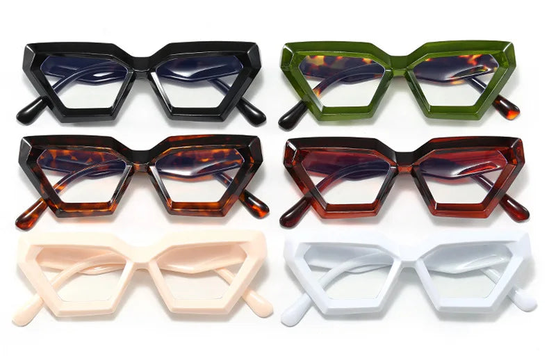 Anti Blue Light Glasses - Thick Diamond Small Frame | Fashion Optical Frames